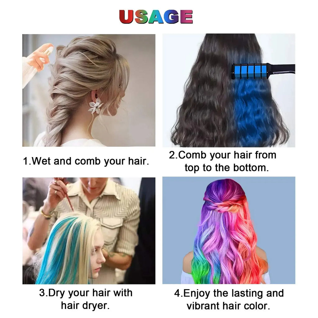 ColorSplash™ Temporary Hair Chalk 🎨💁‍♀️
