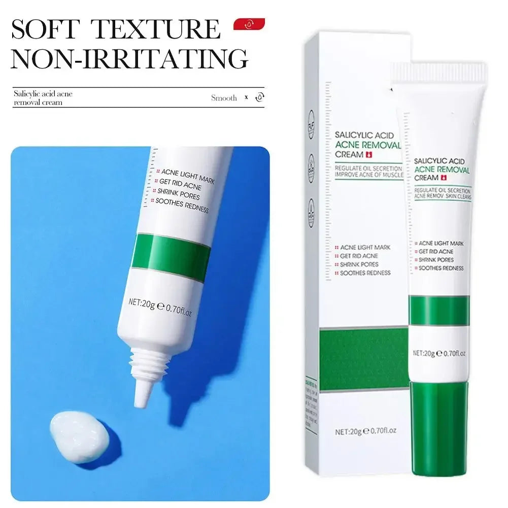 Salicylic Acid Shrink Pore Cream Elimination Large Pores Remove Blackehead Face Smooth Repairing Skin Care Product